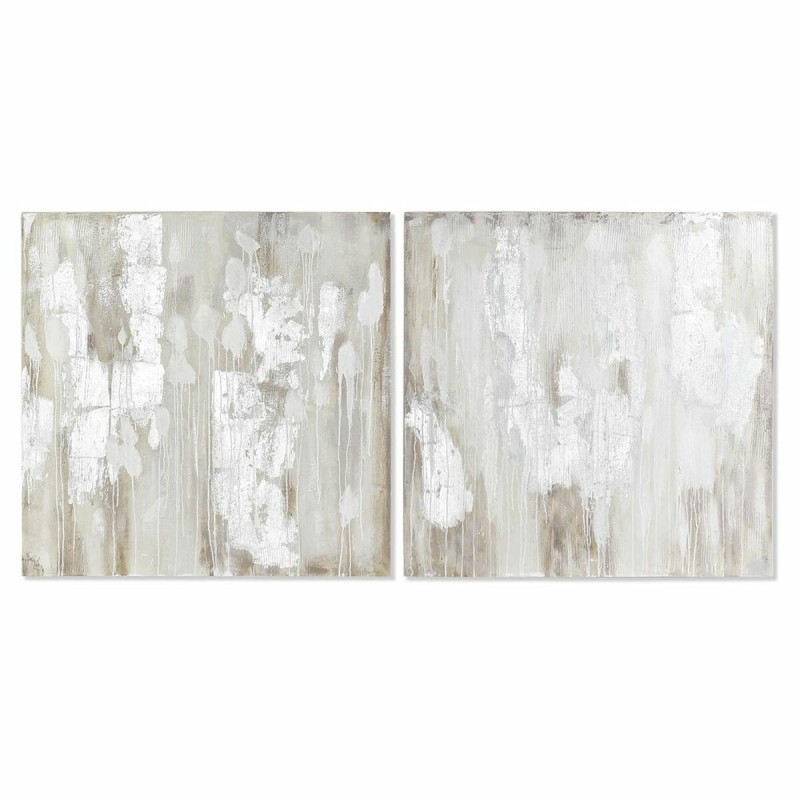 Cuadro DKD Home Decor 100 x 3,7 x 100 cm Abstracto Moderno (2 Unidades)