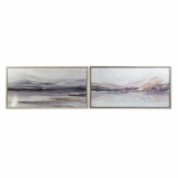 Cuadro DKD Home Decor 124 x 4,5 x 64 cm Montaña Moderno (2 Unidades)