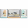 Juego de 3 cuadros DKD Home Decor Montaña Moderno (200 x 3 x 70 cm)