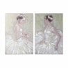 Cuadro DKD Home Decor 80 x 3 x 120 cm Bailarina Ballet Tradicional (2 Unidades)