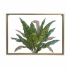 Lienzo DKD Home Decor Tropical Hoja de planta (80 x 3 x 60 cm)