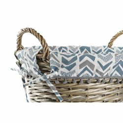 Cesta DKD Home Decor 44 x 44 x 42 cm Poliéster Mimbre