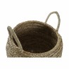 Cesta Decorativa DKD Home Decor Natural Hierba marina Boho 40 x 40 x 30 cm