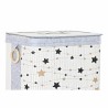 Juego de Cestos DKD Home Decor Blanco Negro Gris Dorado Bambú Estrellas 41 x 31 x 42 cm (4 Piezas) (2 Unidades)