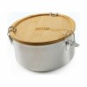 Fiambrera Quttin Acero Inoxidable Bambu00fa 17 x 9 cm (6 Unidades)