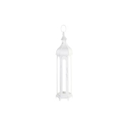 Farol DKD Home Decor Cristal Metal Blanco (20 x 17 x 55 cm)