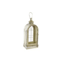 Farol DKD Home Decor Cristal Dorado Metal (18 x 13 x 43 cm)