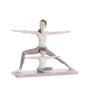 Figura Decorativa DKD Home Decor 24 x 6,5 x 19,5 cm Scandi Rosa Yoga