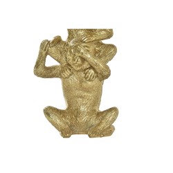 Figura Decorativa DKD Home Decor Dorado Monos 9 x 7 x 25 cm