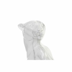 Figura Decorativa DKD Home Decor Gris Blanco Leopardo Resina Mármol (25 x 18 x 41 cm)