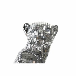 Figura Decorativa DKD Home Decor Plateado Leopardo Resina (19,5 x 16 x 31,5 cm)