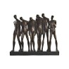 Figura Decorativa DKD Home Decor Negro Cobre Resina Personas Moderno (40 x 10,5 x 34,5 cm)