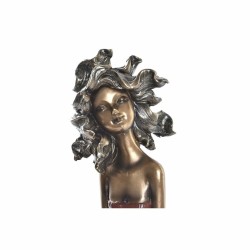 Figura Decorativa DKD Home Decor Rojo Turquesa Dorado Mujer 20 x 9 x 23 cm (2 Unidades)