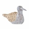 Figura Decorativa DKD Home Decor Gris Natural Pájaro Mediterráneo 23 x 9 x 26,7 cm