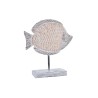 Figura Decorativa DKD Home Decor 27,4 x 9 x 32 cm Natural Gris Pez Mediterráneo