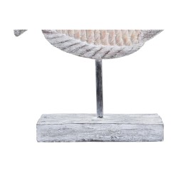 Figura Decorativa DKD Home Decor 27,4 x 9 x 32 cm Natural Gris Pez Mediterráneo