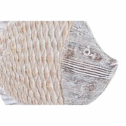 Figura Decorativa DKD Home Decor 27,4 x 9 x 32 cm Natural Gris Pez Mediterráneo