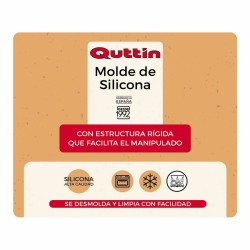 Molde para Horno Quttin Silicona Ru00edgido 24,3 x 24,3 cm (8 Unidades)