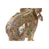 Figura Decorativa DKD Home Decor 33 x 15,5 x 31 cm Elefante Dorado Colonial