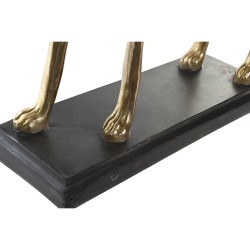 Figura Decorativa DKD Home Decor 44,5 x 17 x 65,5 cm Negro Dorado Perro