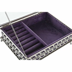 Caja-Joyero DKD Home Decor Cristal Metal (24 x 18 x 7 cm)