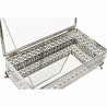 Caja-Joyero DKD Home Decor Cristal Plateado Metal (25,5 x 12,5 x 7,5 cm)