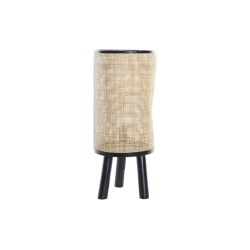 Lámpara de mesa DKD Home Decor Natural Negro 220 V 50 W (25 x 25 x 59 cm)