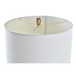 Lámpara de mesa DKD Home Decor Dorado Metal Blanco 41 x 41 x 80 cm 220 V 50 W