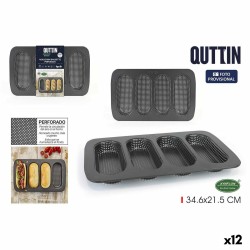 Molde con forma Quttin Baguette 0,5 mm 34,6 x 21,5 x 3 cm (12 Unidades)