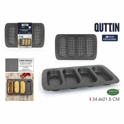 Molde con forma Quttin Baguette 0,5 mm 34,6 x 21,5 x 3 cm (12 Unidades)