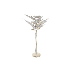 Lámpara de Pie DKD Home Decor Gris Metal Tropical Hoja de planta (51 x 51 x 87 cm)