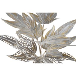 Lámpara de Pie DKD Home Decor Gris Metal Tropical Hoja de planta (51 x 51 x 87 cm)