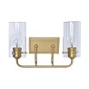 Lámpara de Pared DKD Home Decor Cristal Dorado Metal 220 V 50 W (41 x 17 x 24 cm)