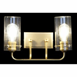 Lámpara de Pared DKD Home Decor Cristal Dorado Metal 220 V 50 W (41 x 17 x 24 cm)