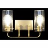 Lámpara de Pared DKD Home Decor Cristal Dorado Metal 220 V 50 W (41 x 17 x 24 cm)