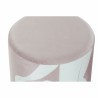 Reposapiés DKD Home Decor Scandi Dorado Blanco Rosa claro 30 x 30 x 38 cm (2 Unidades)