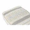 Cojín DKD Home Decor De suelo Blanco Gris Cuadrada Boho 60 x 60 x 25 cm