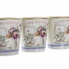 Set de Macetas DKD Home Decor Rosa Dorado PVC Aluminio Shabby Chic 38 x 13 x 14 cm (3 Piezas)