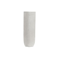 Jarrón DKD Home Decor 20 x 12 x 58 cm Blanco Resina Moderno