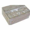 Juego de Cajas Decorativas DKD Home Decor Elefante Blanco Madera de mango 18 x 13 x 8 cm (2 Unidades)