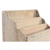 Organizador Multiusos DKD Home Decor Blanco Natural Madera de mango 32 x 13 x 21 cm 33 x 12 x 21 cm Hojas (12 Unidades)