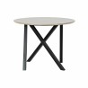 Mesa auxiliar DKD Home Decor 65 x 65 x 49,5 cm Negro Metal Madera Marrón claro