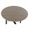 Mesa auxiliar DKD Home Decor 65 x 65 x 49,5 cm Negro Metal Madera Marrón claro