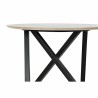 Mesa auxiliar DKD Home Decor 65 x 65 x 49,5 cm Negro Metal Madera Marrón claro