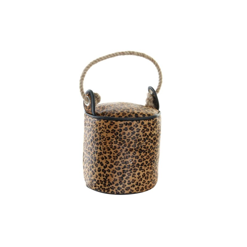 Sujetador de puerta DKD Home Decor Leopardo 19 x 19 x 19 cm