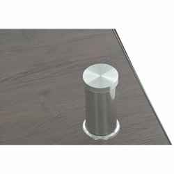 Mesa de Centro DKD Home Decor 80 x 60 x 38 cm Cristal Aluminio Madera MDF