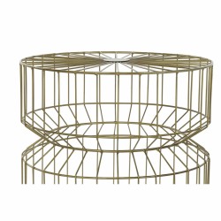 Mesa auxiliar DKD Home Decor Dorado Metal (40,5 x 40,5 x 46 cm)