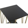 Mesa auxiliar DKD Home Decor 41 x 41 x 63,5 cm Negro Dorado Metal Madera