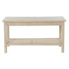 Mesa de Centro DKD Home Decor 90 x 50 x 46 cm Natural Aluminio Madera MDF