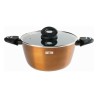 Cacerola Con Tapa Quttin Foodie Cobre 20,8 x 9,5 x 36 cm (4 Unidades)